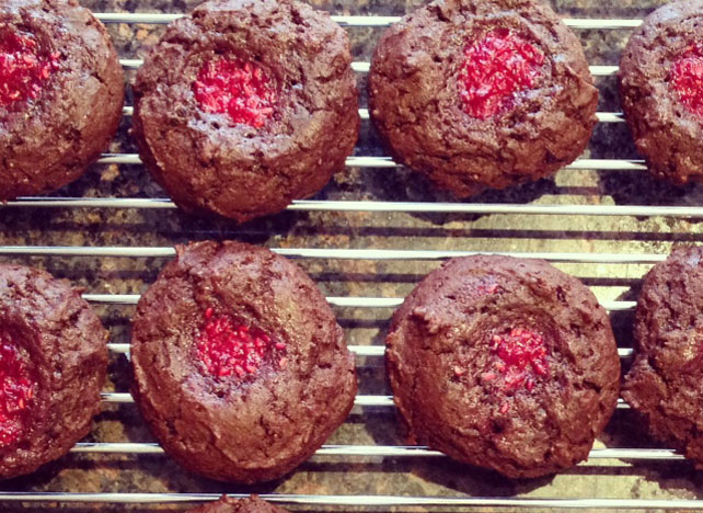 chocolate raspberry cookies